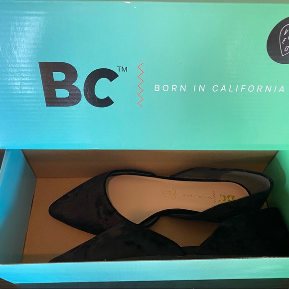 Black velvet flats size 6 - Picture 2 of 6